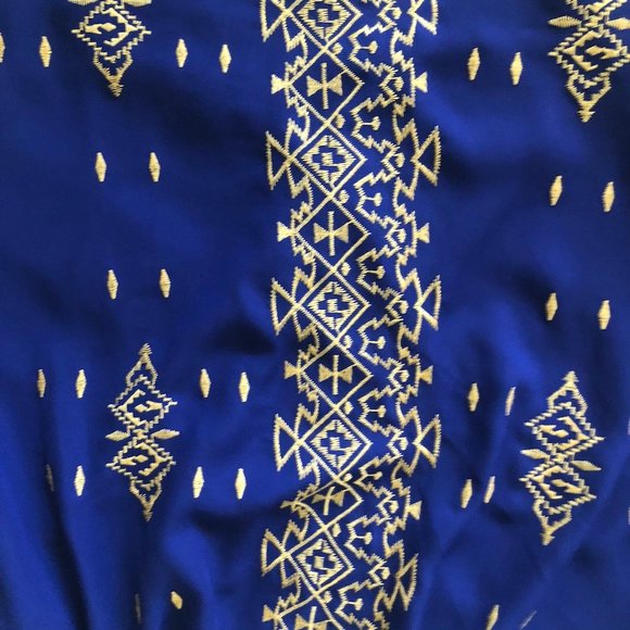 BLUE RAIN FRANCESCA’S  BLUE BLOUSE SIZE MEDIUM    NEW - Picture 3 of 11